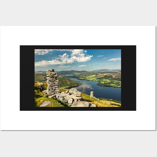 Bonscale Towers and Ullswater Wall Art by Reg-K-Atkinson